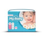 پوشک مای بیبی سایز 4 بسته 34 عددی