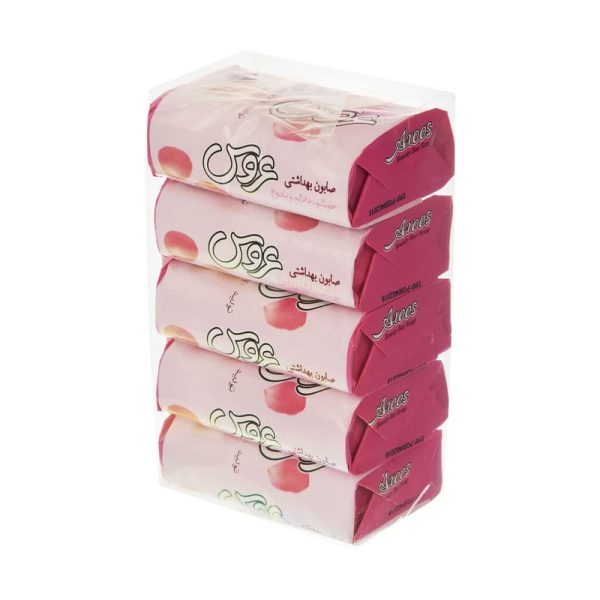 صابون عروس صورتی 75 گرم بسته 5 عددی - Image 3