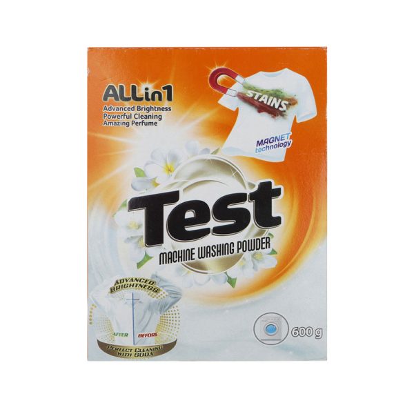 پودر ماشین لباسشویی تست All in 1 وزن 600 گرم - Image 2