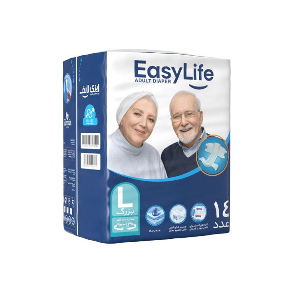 پوشینه بزرگسال ایزی لایف بزرگ 14 عددی - Image 4