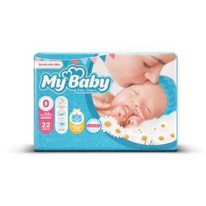 پوشک مای بیبی سایز 0 بسته 22 عددی
