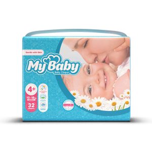 پوشک کودک مای بیبی سایز 4پلاس 32 عددی