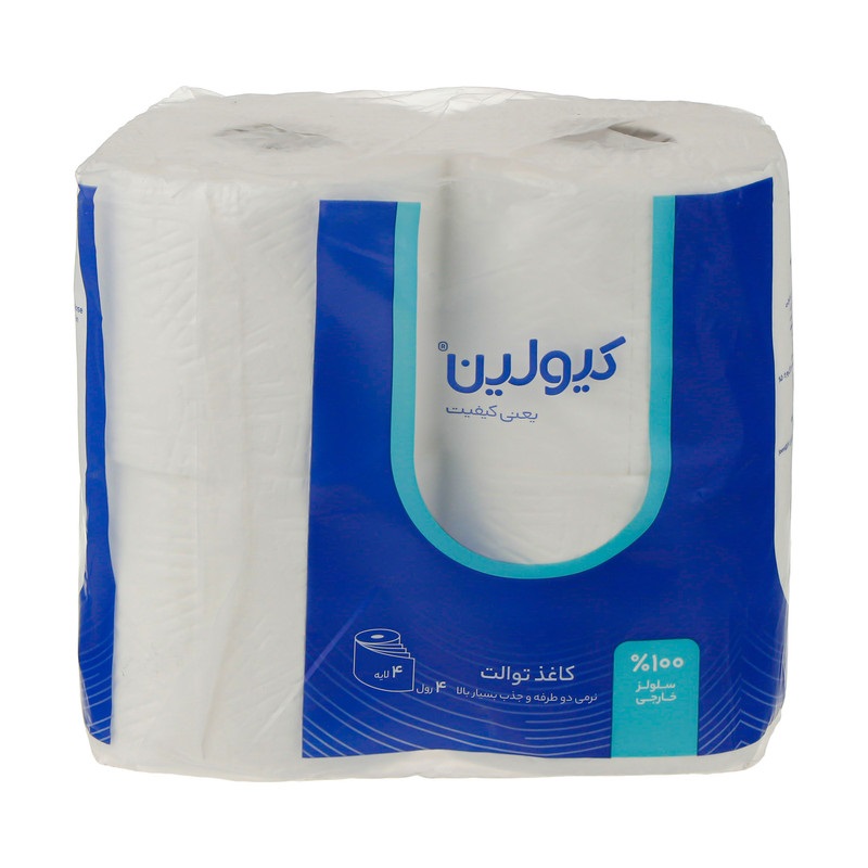 دستمال توالت کیولین بسته 4 عددی دستمال توالت کیولین بسته 4 عددی